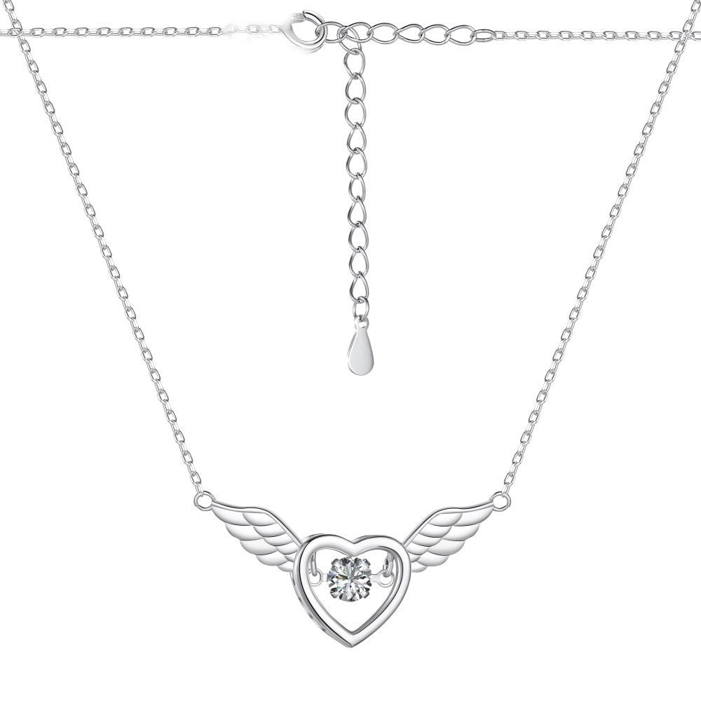 Angel Wings Necklace – 925 Sterling Silver Light Luxury Pendant