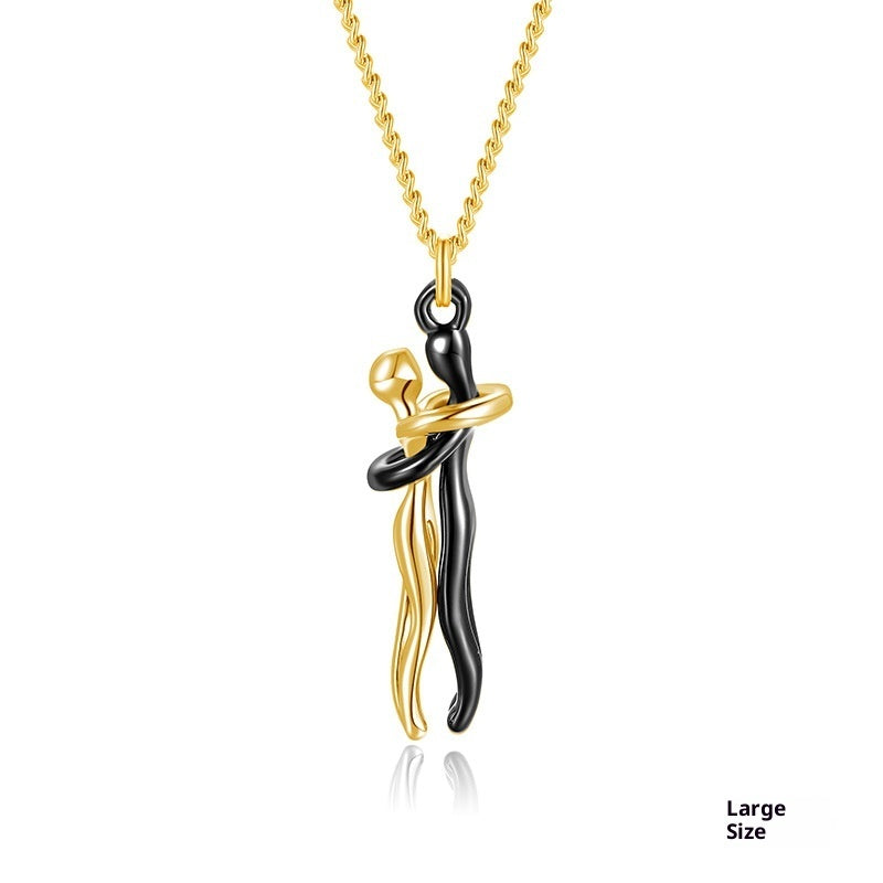 Embrace Pendant Necklace – Sterling Silver Collarbone Chain