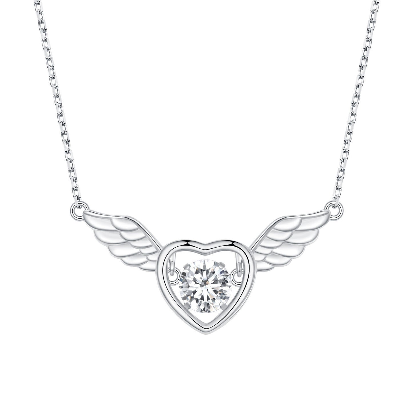 Angel Wings Necklace – 925 Sterling Silver Light Luxury Pendant