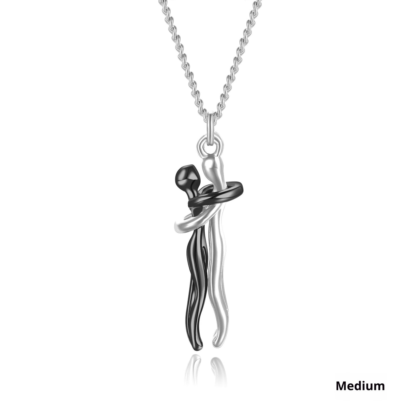 Embrace Pendant Necklace – Sterling Silver Collarbone Chain