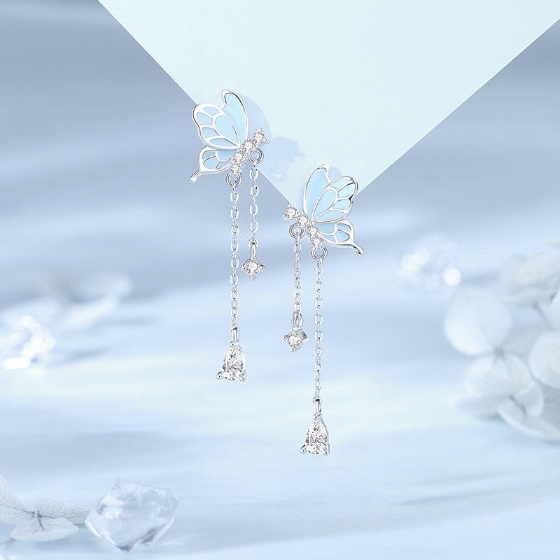 Dancing Butterfly Tassel Earrings
