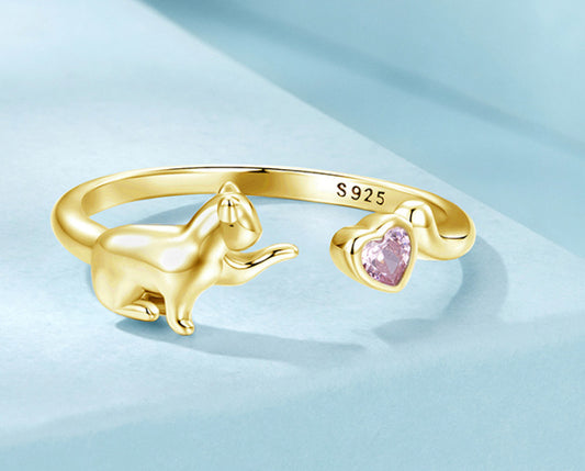 The Feline Blossom Ring