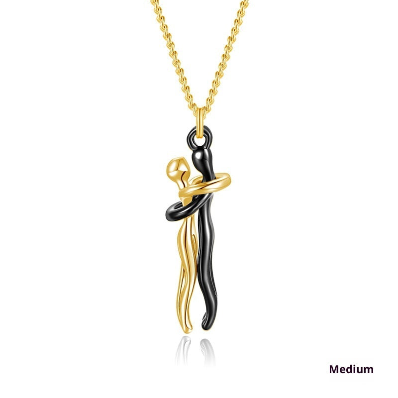 Embrace Pendant Necklace – Sterling Silver Collarbone Chain