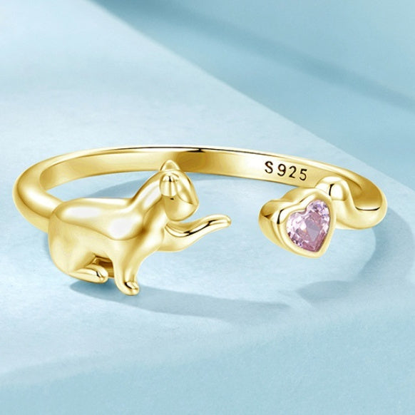 The Feline Blossom Ring