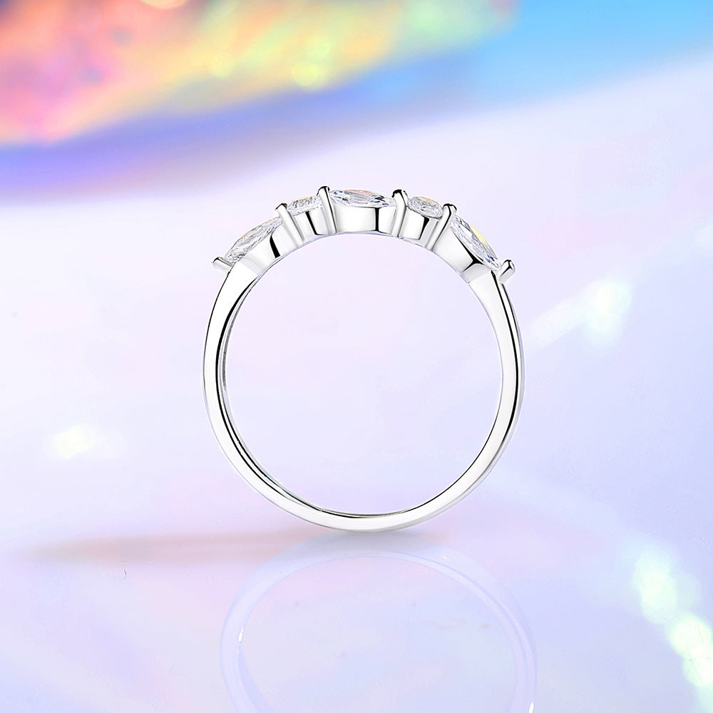 S925 Silver Muse Ring – Modern Light Luxury Statement for Women