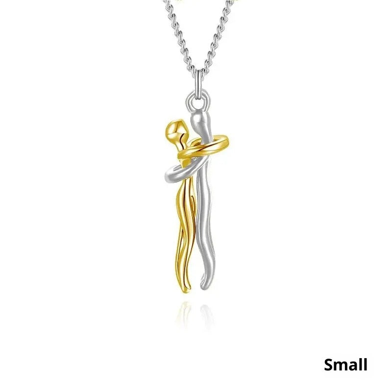 Embrace Pendant Necklace – Sterling Silver Collarbone Chain