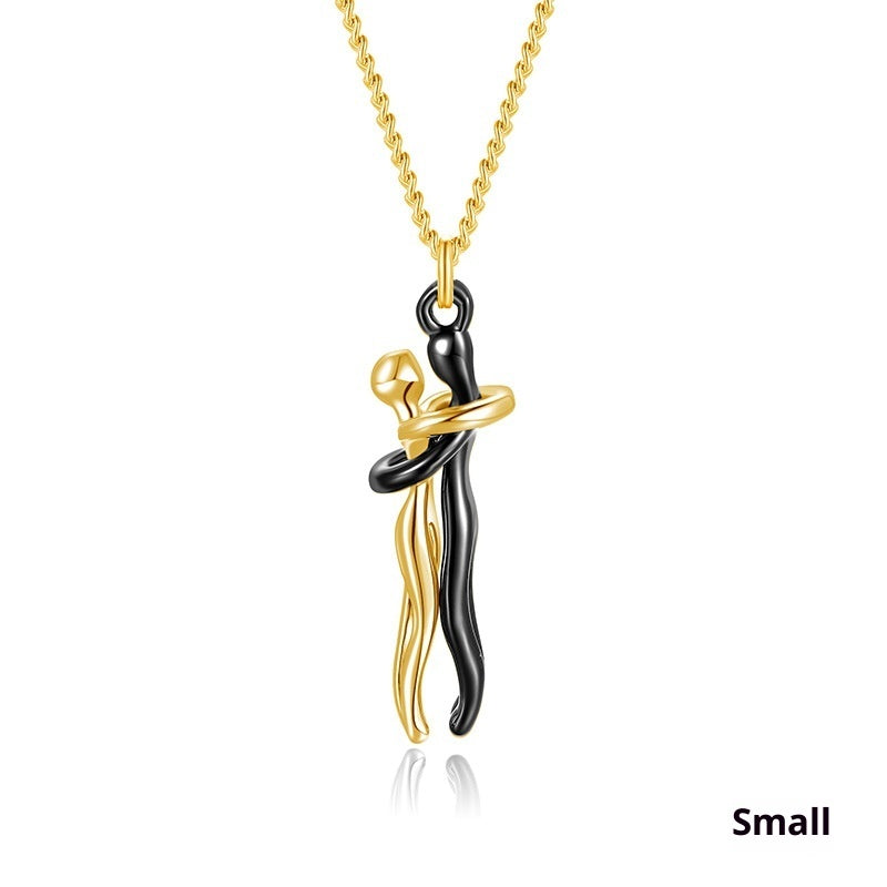 Embrace Pendant Necklace – Sterling Silver Collarbone Chain