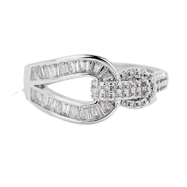 Lucky Horseshoe Open Ring – S925 Sterling Silver