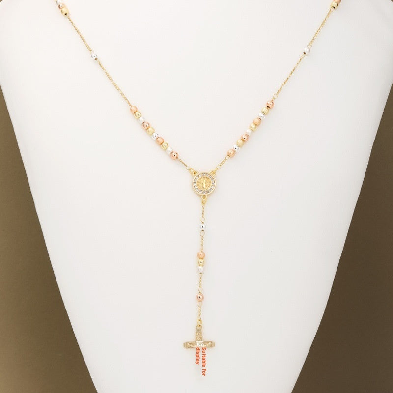 Faith Cross Pendant Necklace – Sterling Silver Elegance for Women