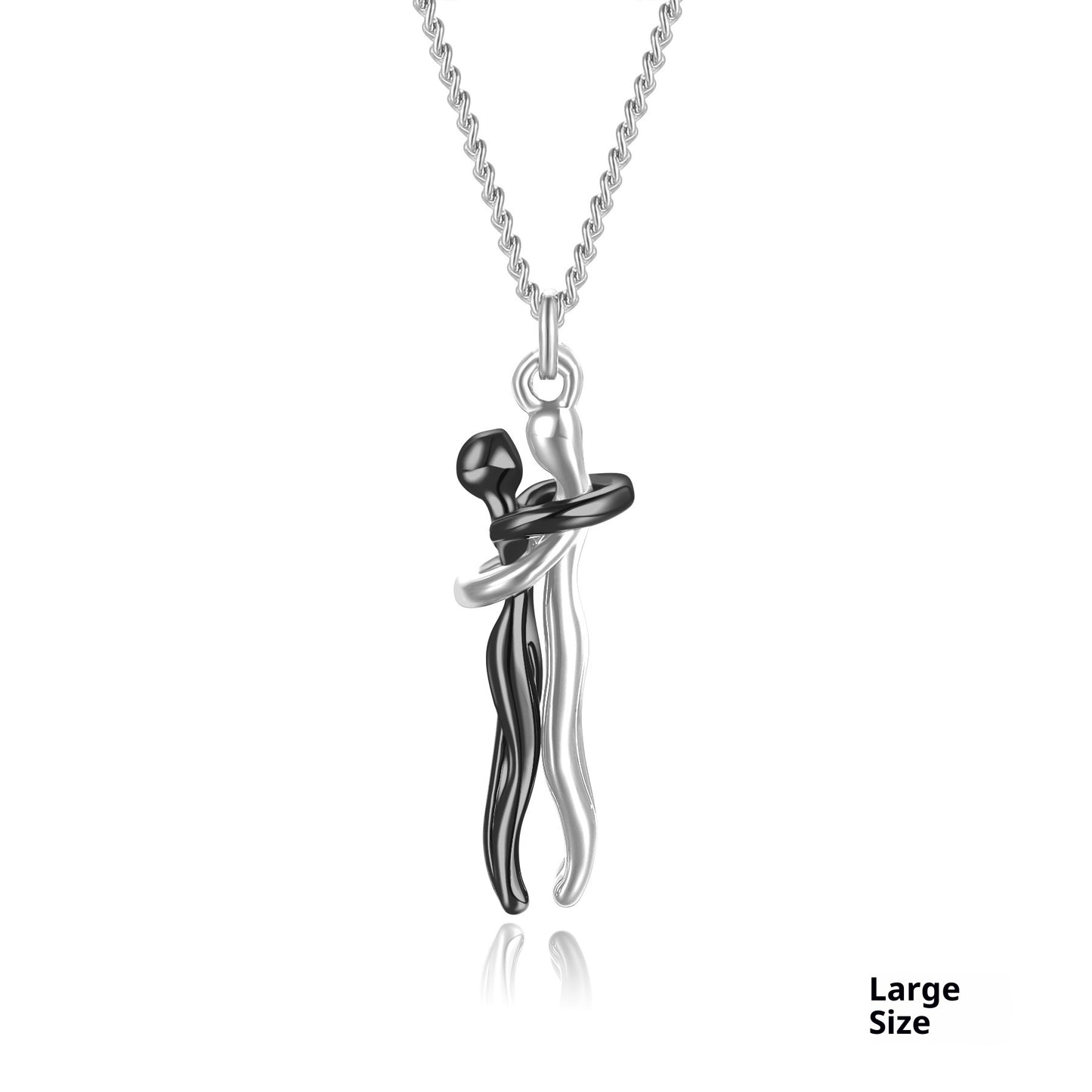 Embrace Pendant Necklace – Sterling Silver Collarbone Chain