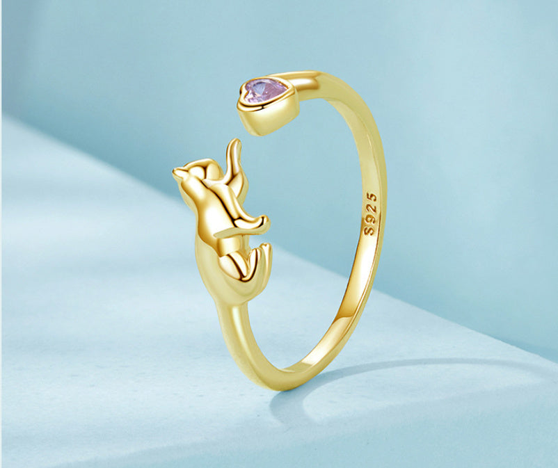 The Feline Blossom Ring