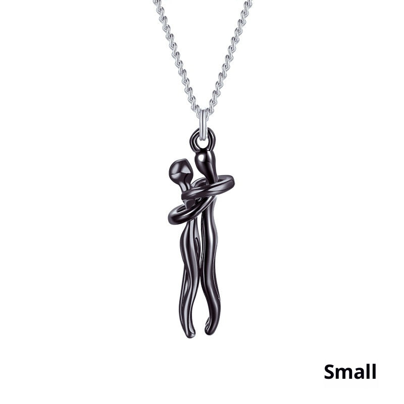 Embrace Pendant Necklace – Sterling Silver Collarbone Chain