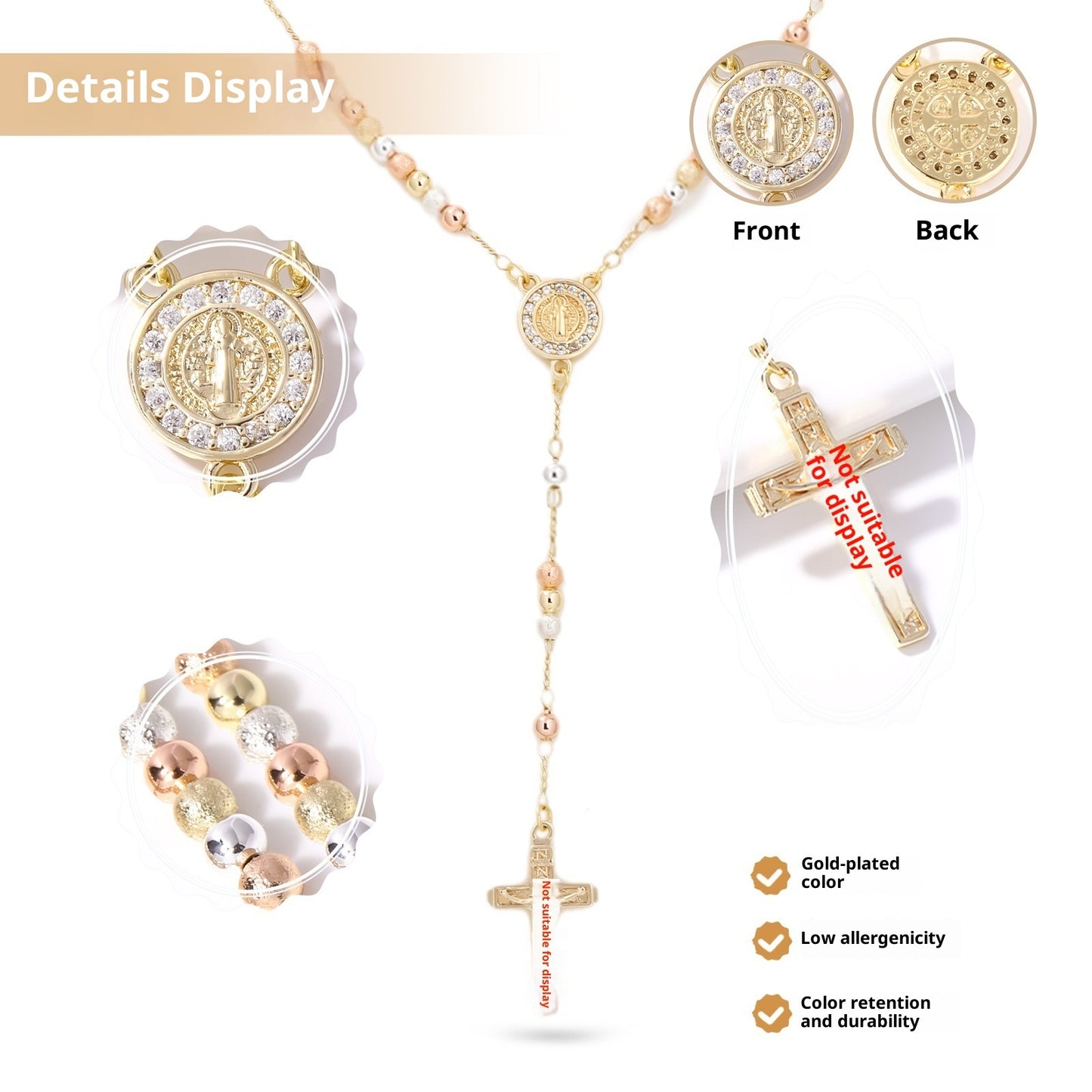 Faith Cross Pendant Necklace – Sterling Silver Elegance for Women