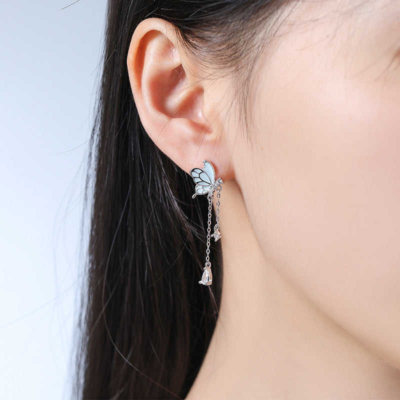Dancing Butterfly Tassel Earrings